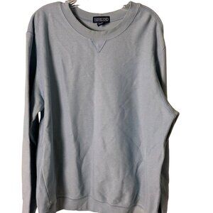 Lands End Large Mens Light Blue Casual Crewneck Sweatshirt